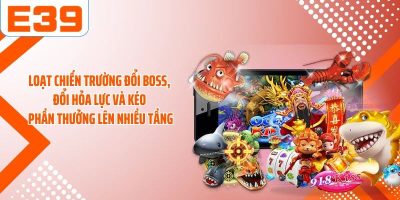 Loạt chiến trường đổi boss, đổi hỏa lực và kéo phần thưởng lên nhiều tầng